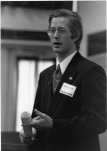 Mark Chase giving a lecture.