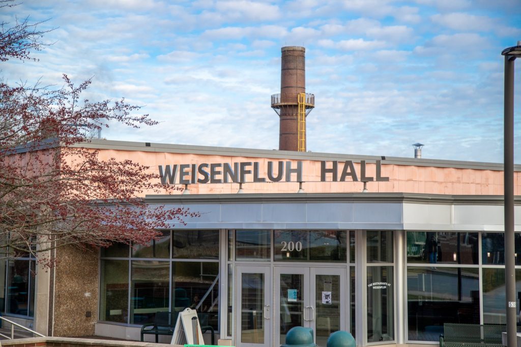 A photo of modern day Weisenfluh Hall.